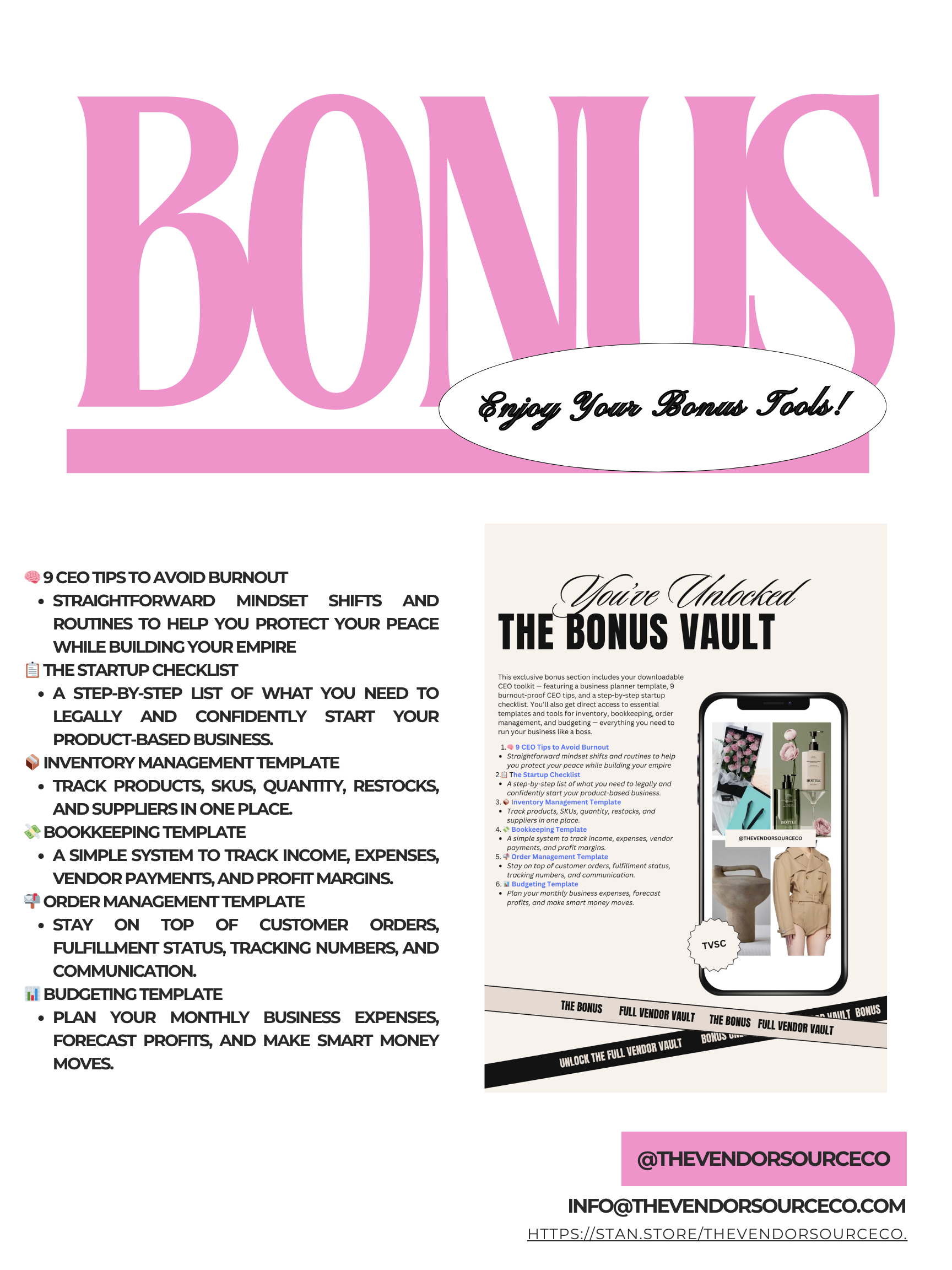 The Clothing & Accessories Vendor Vault