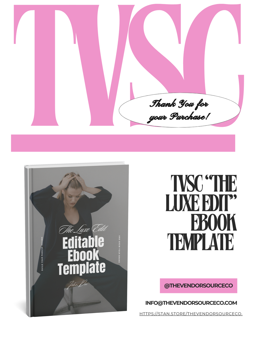 The Luxe Edit - Editable Ebook