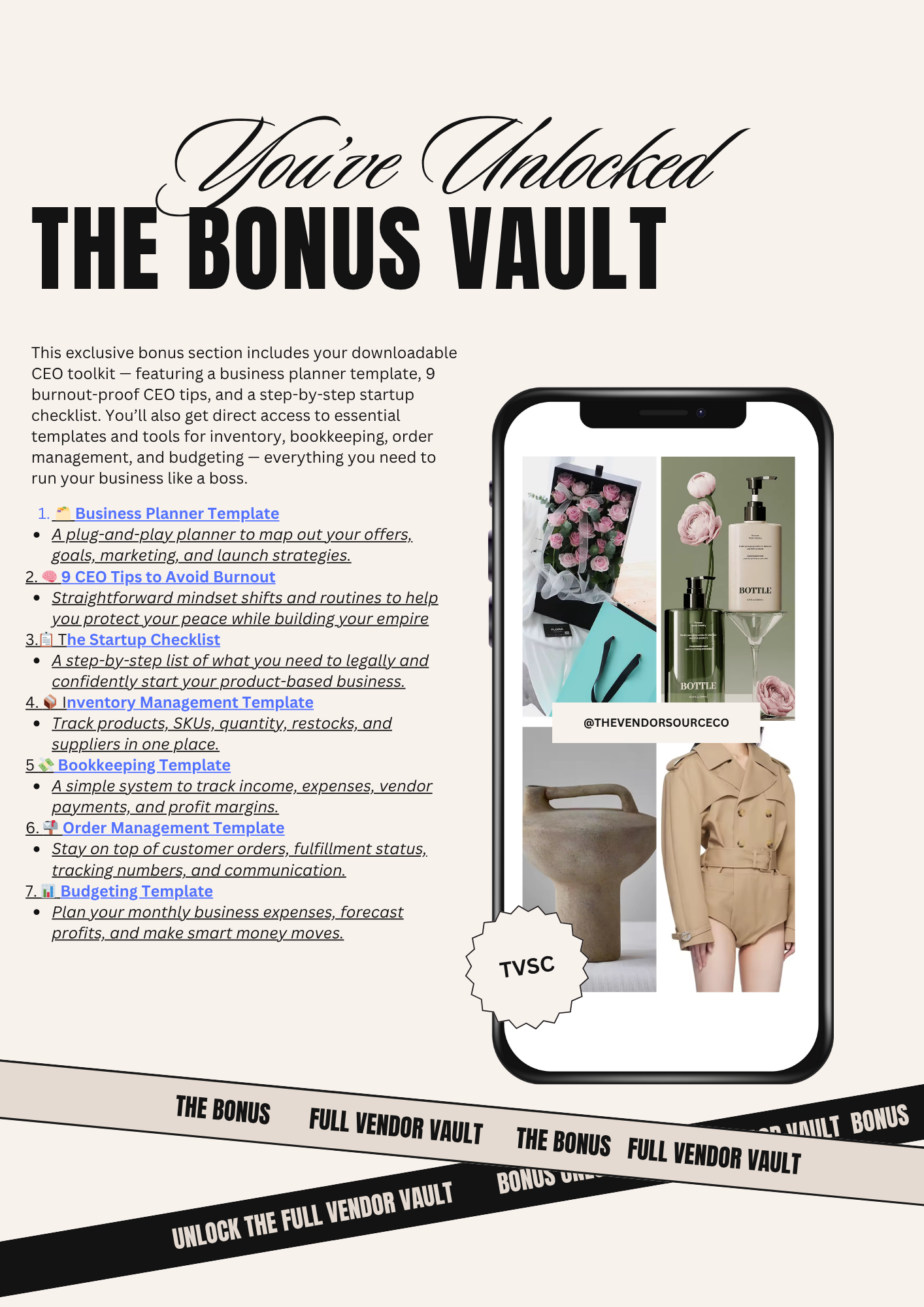 The Ultimate Vendor Vault